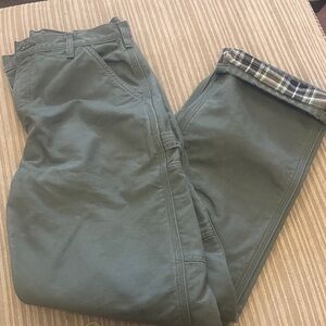 Carhartt flannel lined pants